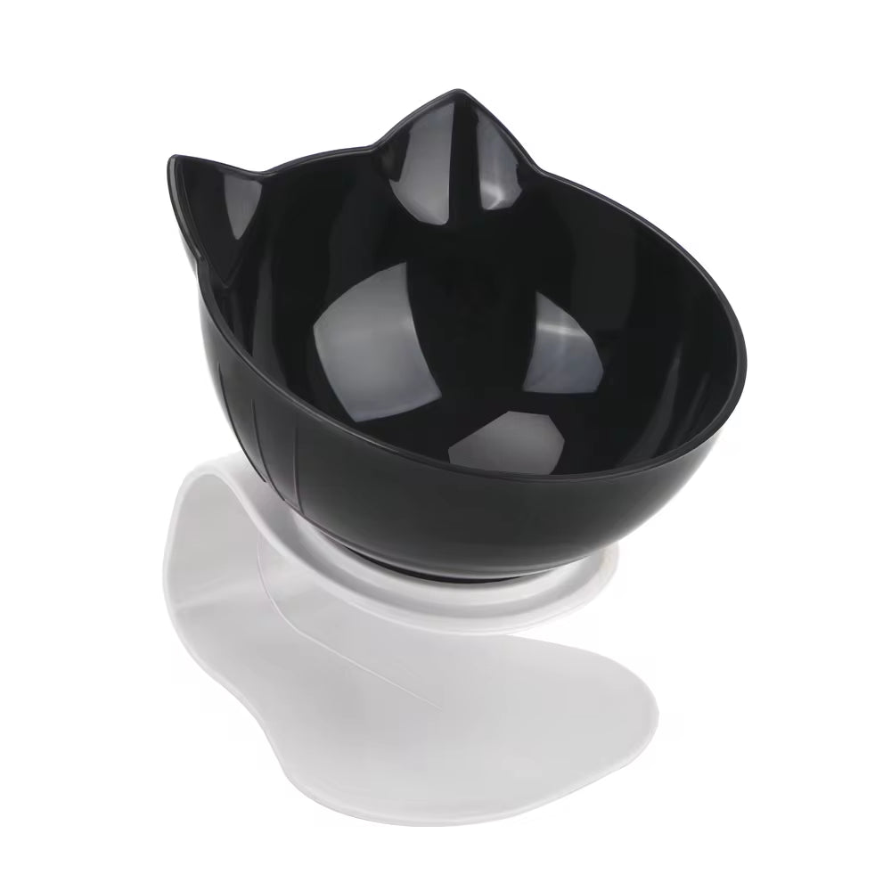 Durable Double Bowls Pet Food Water Feeder with Raised Stand Protection Cervical Non-Slip Cat Bowl Dog Bowl Cat Dogs Feeder