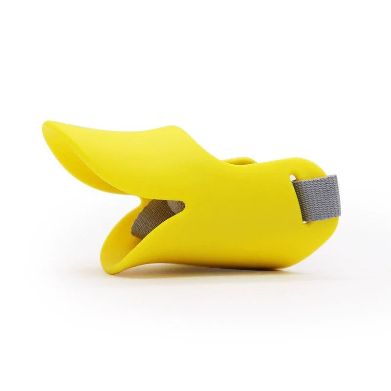 Breathable Silicone Duck Dog Muzzle Adjustable anti Bite anti Barking anti Eating Pet Mouth Mask Dog Outdoor Hiking Supplies