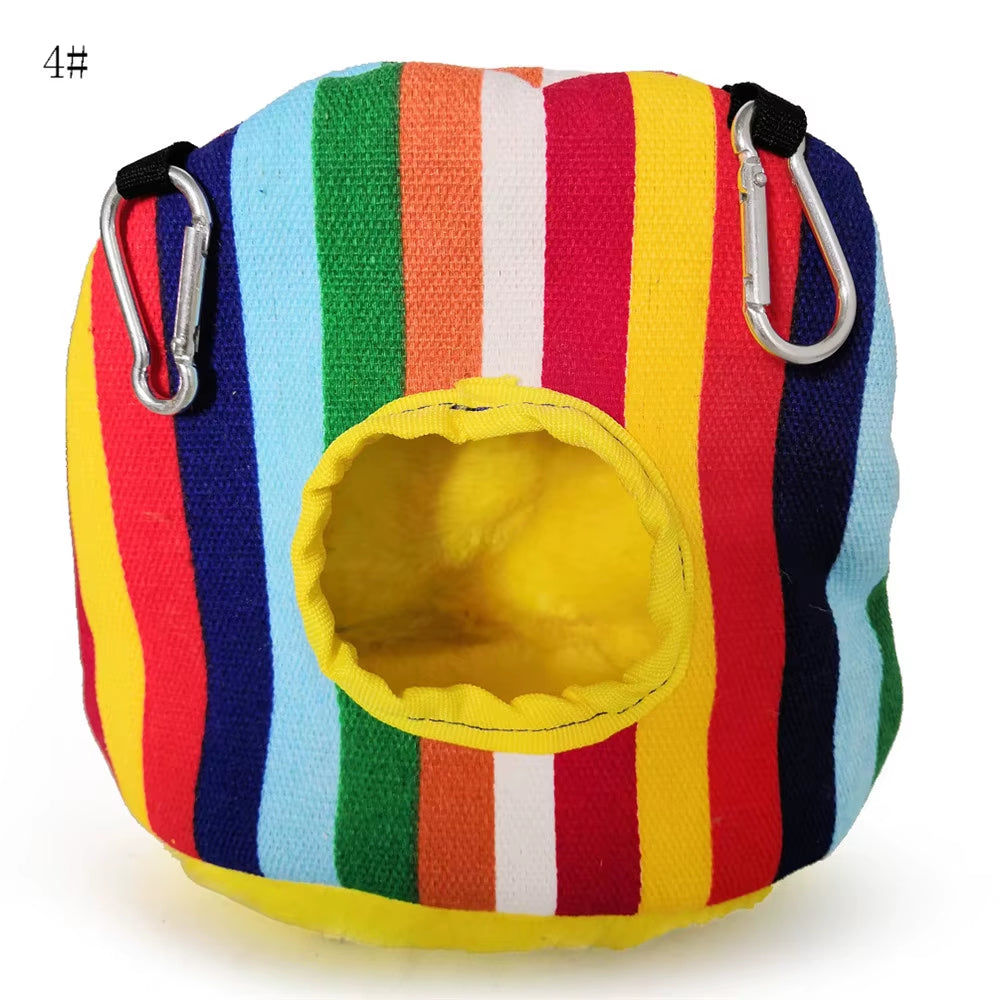 Pet Bird Supplies round Warm Nest for Birds Parrot Birdhouse Cotton Hammock Bird Cages Parakeet Budgie Hut Tent Bed Hanging Cave