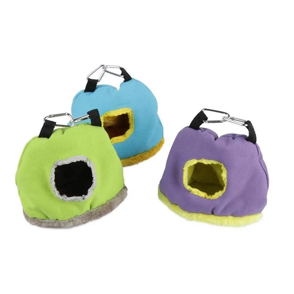Pet Bird Supplies round Warm Nest for Birds Parrot Birdhouse Cotton Hammock Bird Cages Parakeet Budgie Hut Tent Bed Hanging Cave