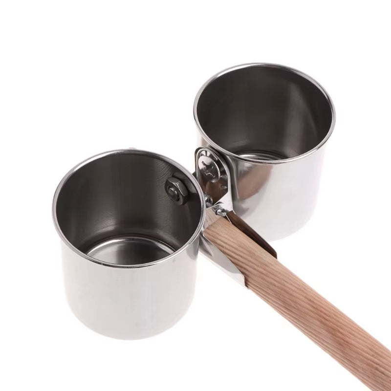 Pet Birds Stainless Steel Food Box Parakeet Parrot Hanging Cage Bowl Cup Bird Feeding Food Drinking Feeder anti Turnover Dish