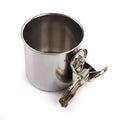 Pet Birds Stainless Steel Food Box Parakeet Parrot Hanging Cage Bowl Cup Bird Feeding Food Drinking Feeder anti Turnover Dish