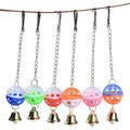 Cute Parrot Toys Pet Bird Parakeet Climb Bite Chew with Hanging Swing Bell Ball Bird Toy Pet Supplies for Parakeet Cockati