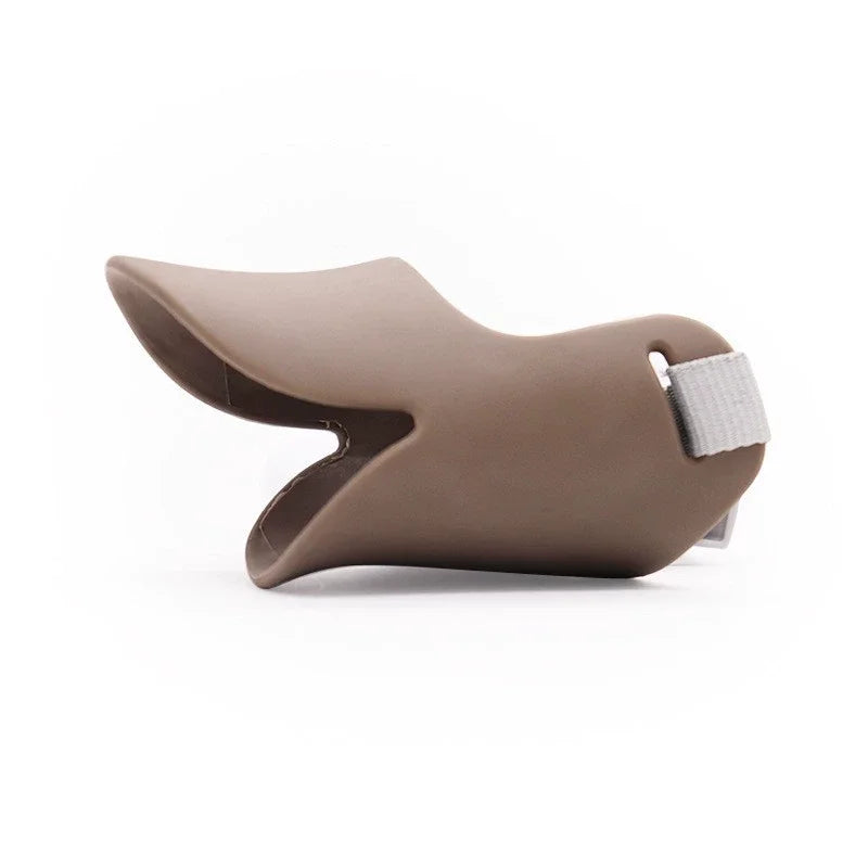 Breathable Silicone Duck Dog Muzzle Adjustable anti Bite anti Barking anti Eating Pet Mouth Mask Dog Outdoor Hiking Supplies
