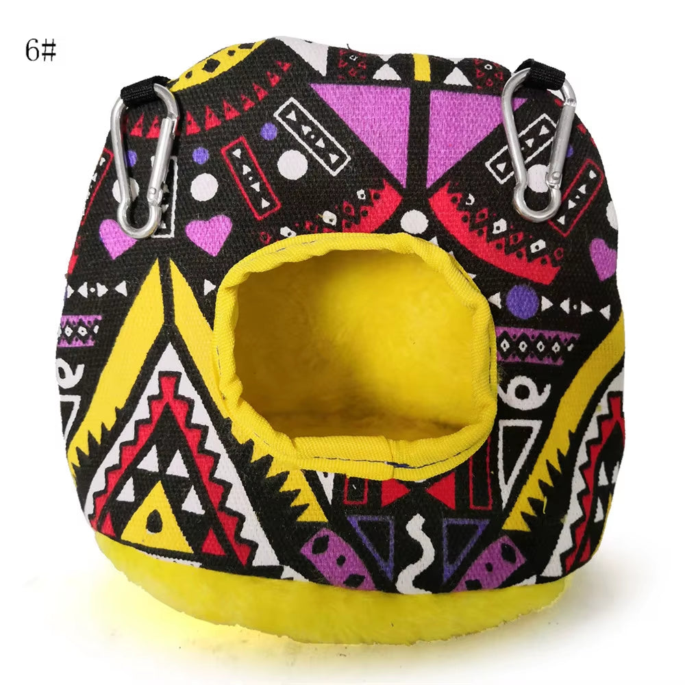 Pet Bird Supplies round Warm Nest for Birds Parrot Birdhouse Cotton Hammock Bird Cages Parakeet Budgie Hut Tent Bed Hanging Cave