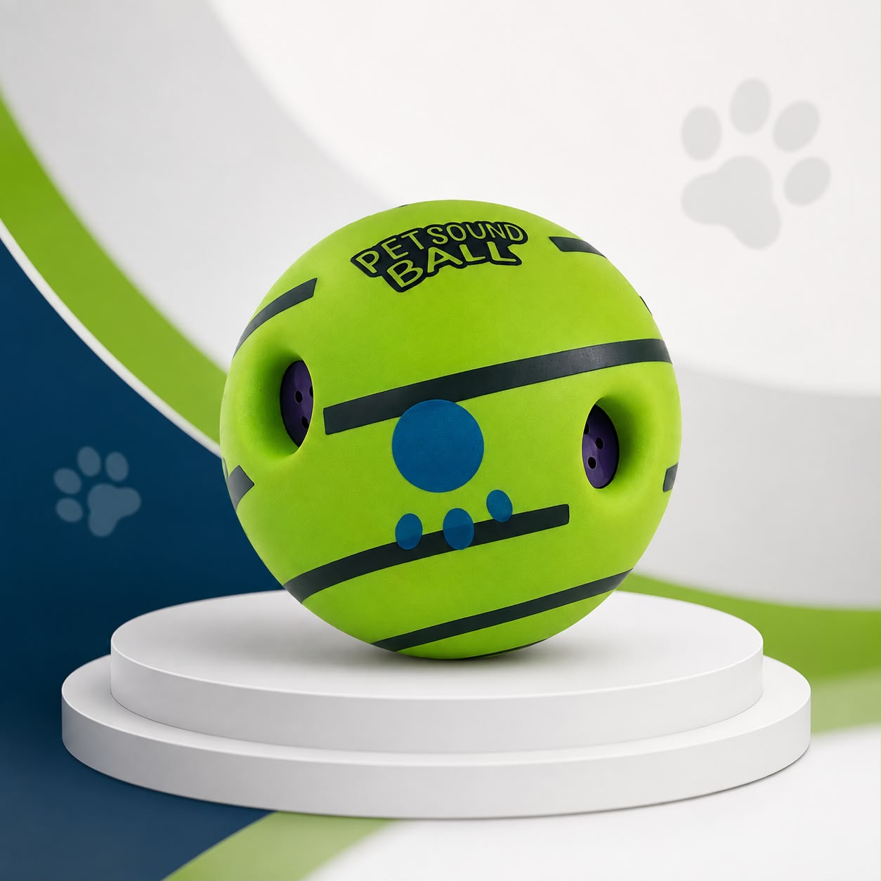 Wobble Wag – Pelota Interactiva para Perros con Sonido | Juguete Antiestrés